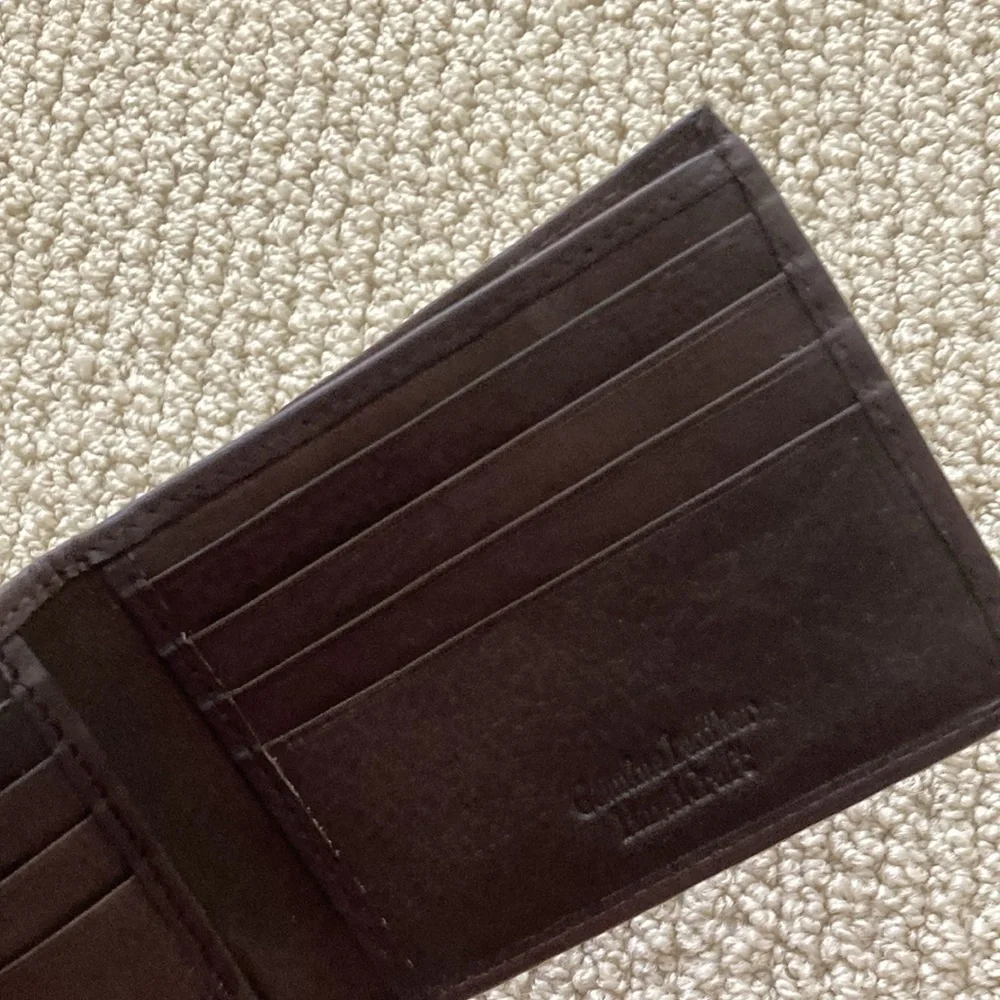 NEW Genuine Leather Bifold Star of David Wallet Brown 4.5” x 3.5” Handcrafted